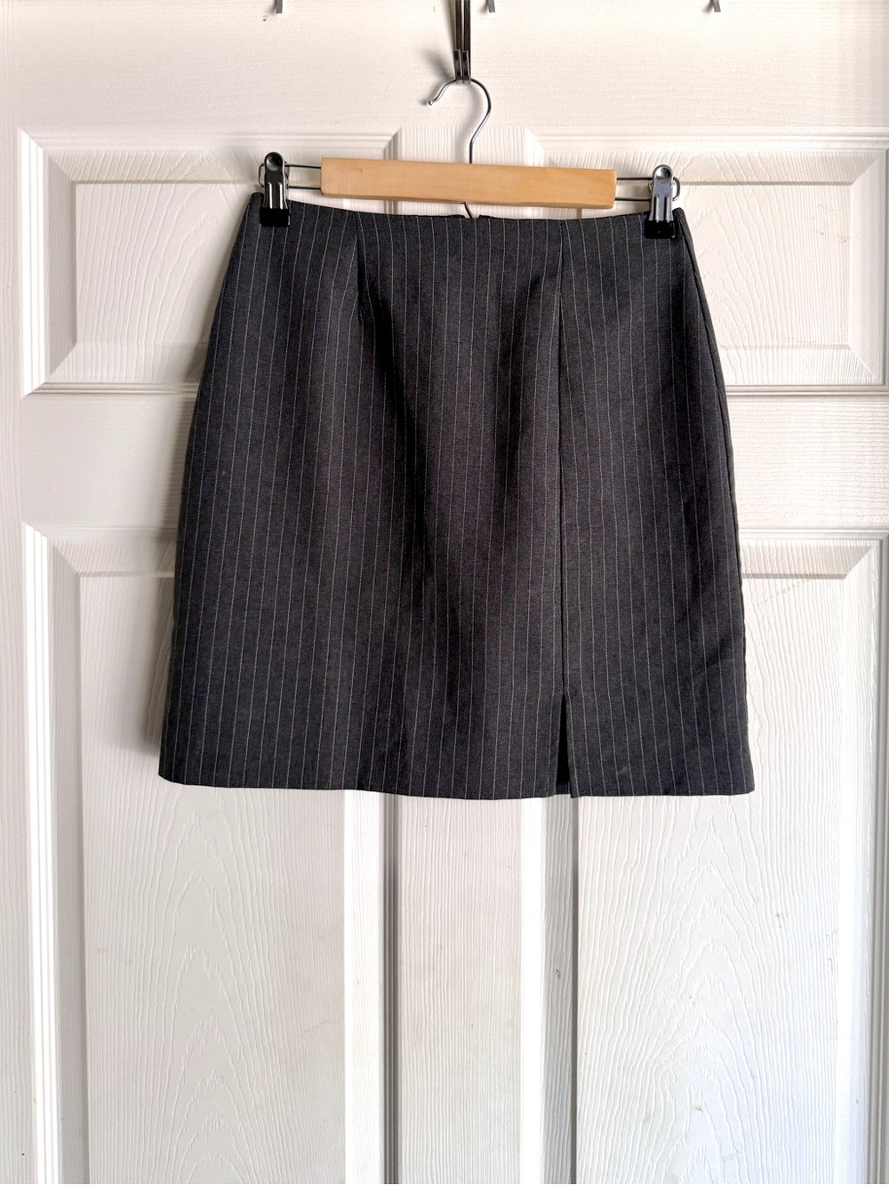y2k ' Jodi Kristopher ' Gray Pinstripe Mini Skirt size S